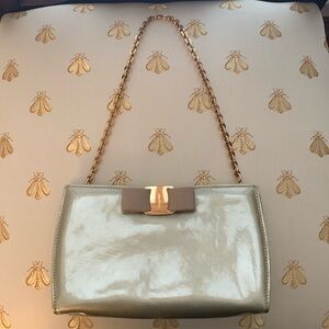 Salvatore Ferragamo Vara bow clutch